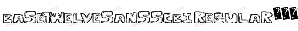 BaseTwelveSansSCBI Regular字体转换